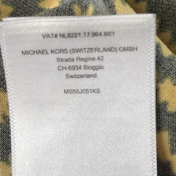 Michael Michael Kors Tribal Print  3/4 Drawstring Front Roll Tab Sleeves Medium - Picture 11 of 11